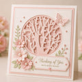Round Tree Metal Cutting Die, Scrapbooking Stencil