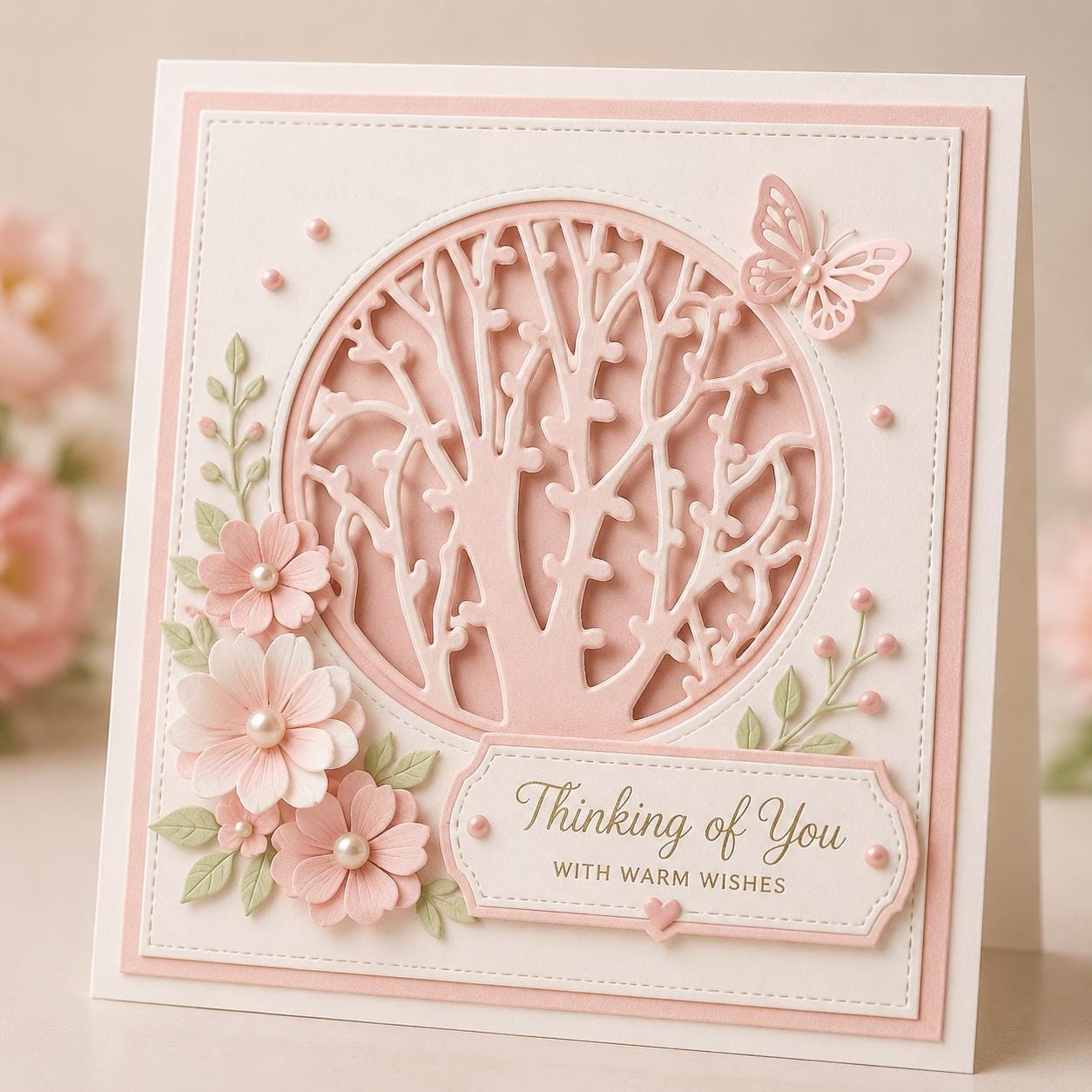 Round Tree Metal Cutting Die, Scrapbooking Stencil