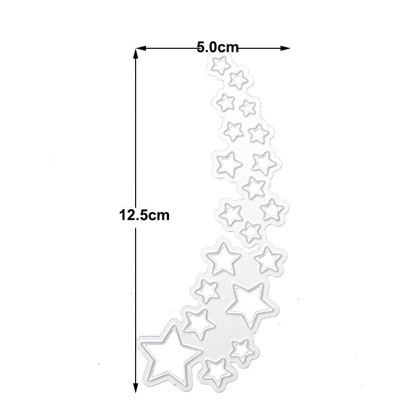 Star Spray Metal Cutting Die, Scrapbooking Stencil