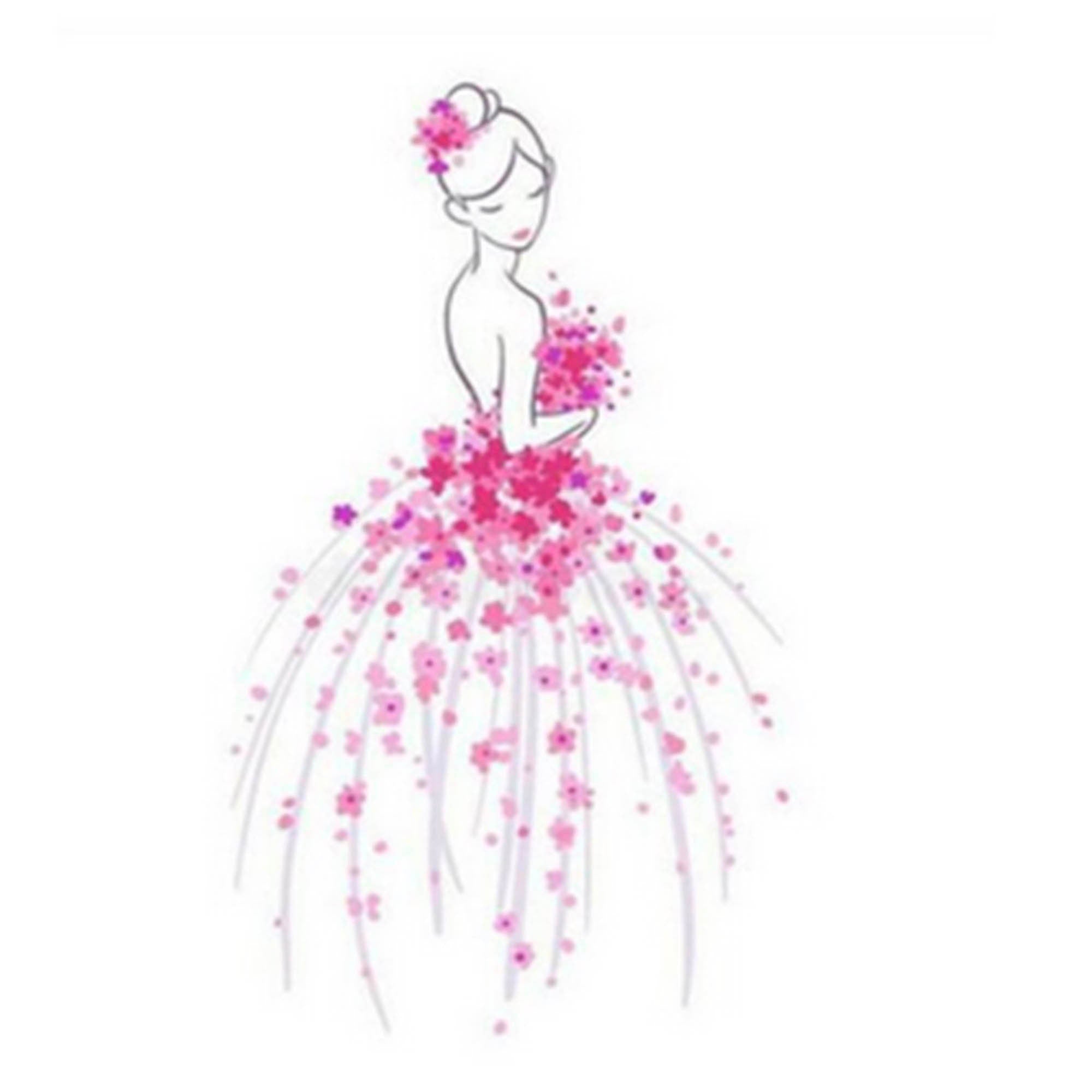 Flower Dress Girl Metal Cutting Die, Cardmaking Stencil