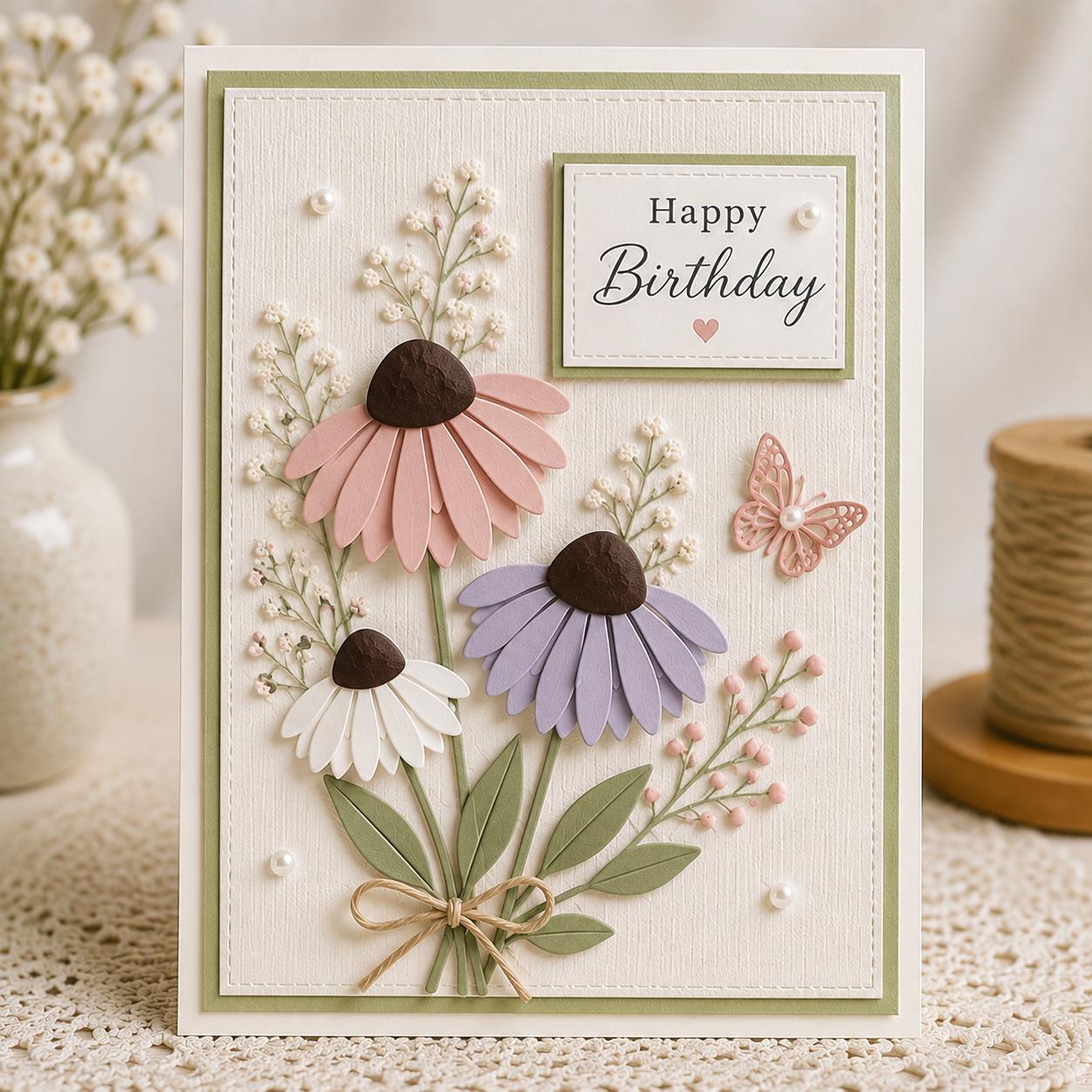 Daisy Flower Metal Cutting Dies for Cards and Scrapbooks