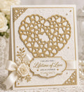 Heart Confetti Metal Cutting Die, Love Stencil for Scrapbook Cards
