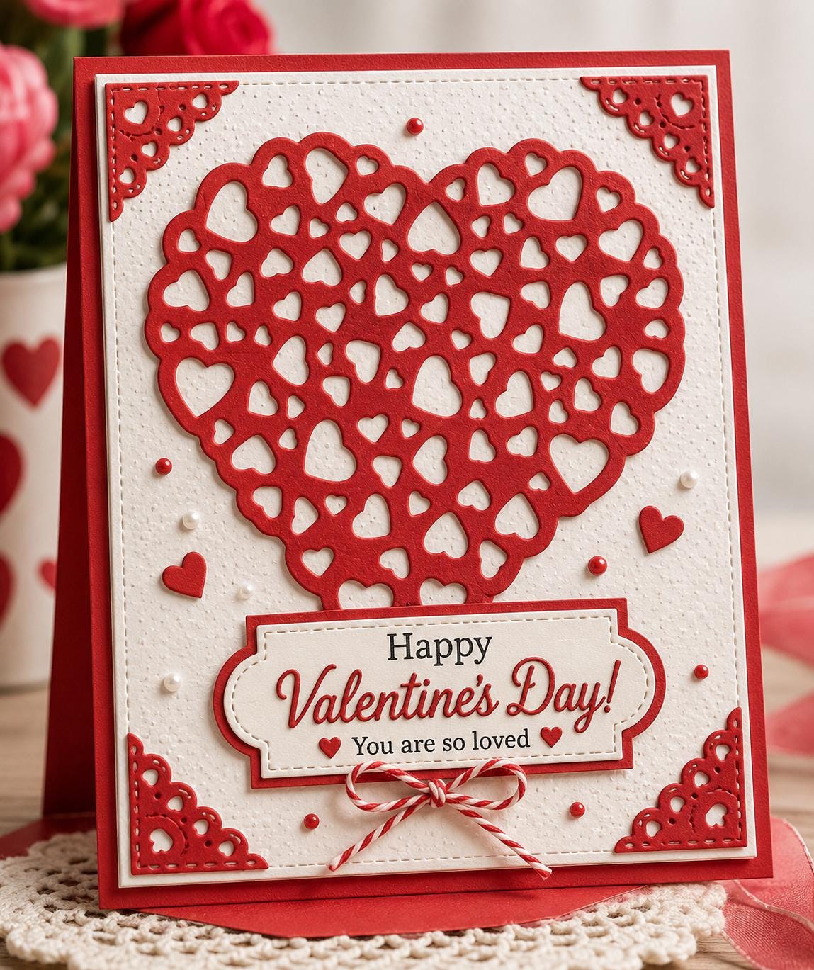 Heart Confetti Metal Cutting Die, Love Stencil for Scrapbook Cards