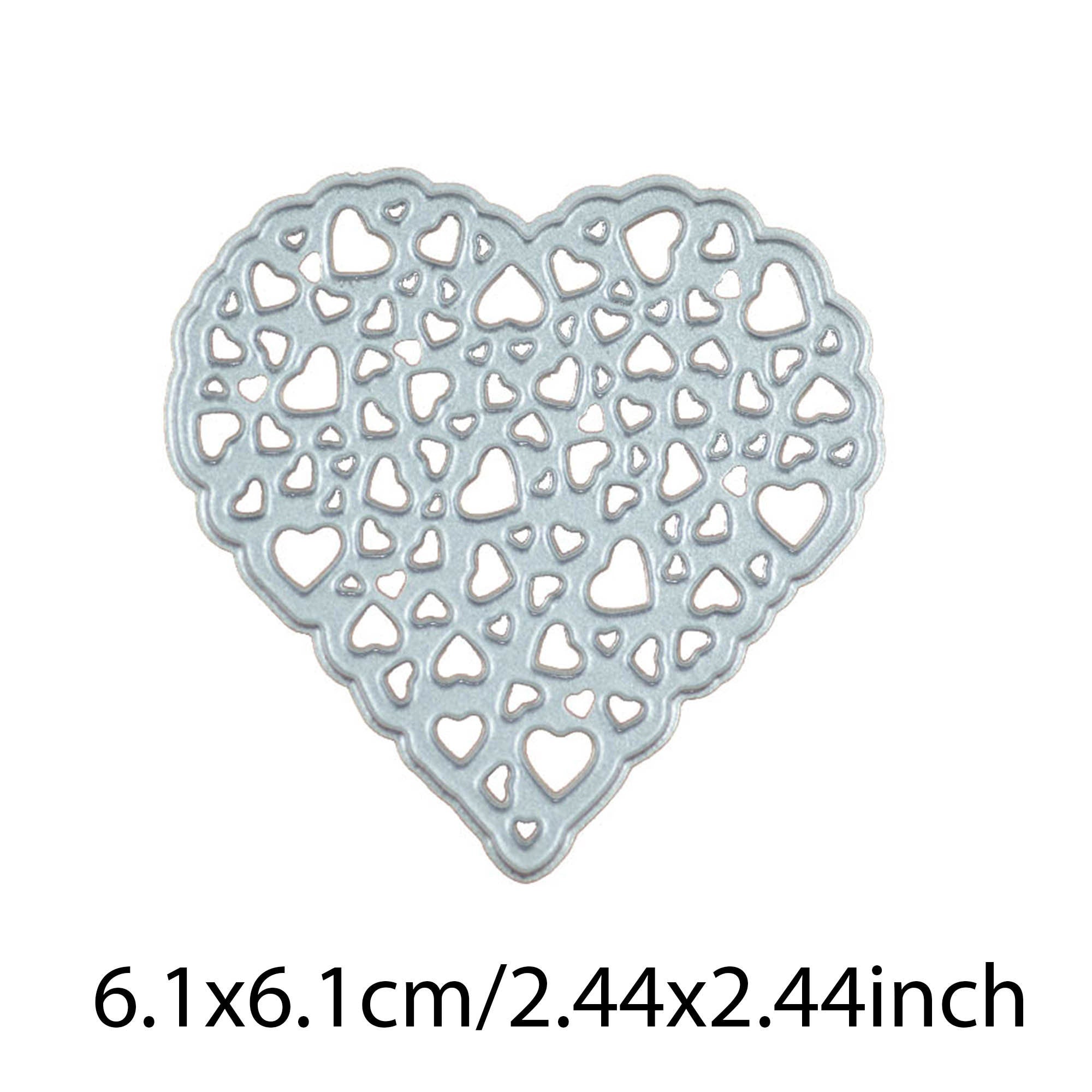 Heart Confetti Metal Cutting Die, Love Stencil for Scrapbook Cards