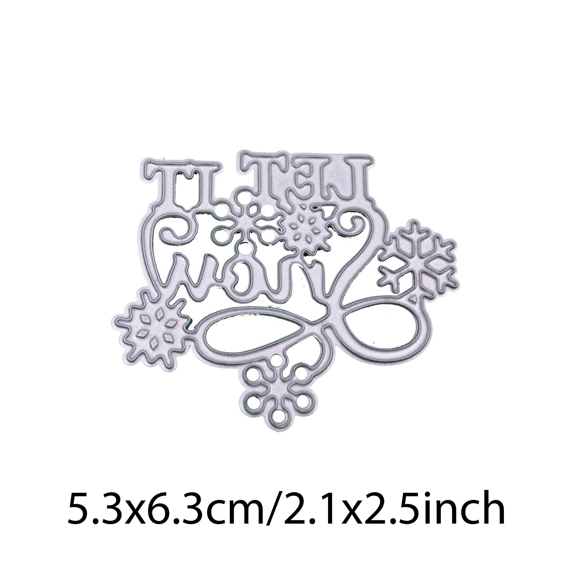 Let It Snow Metal Cutting Die for Winter Holiday Cards