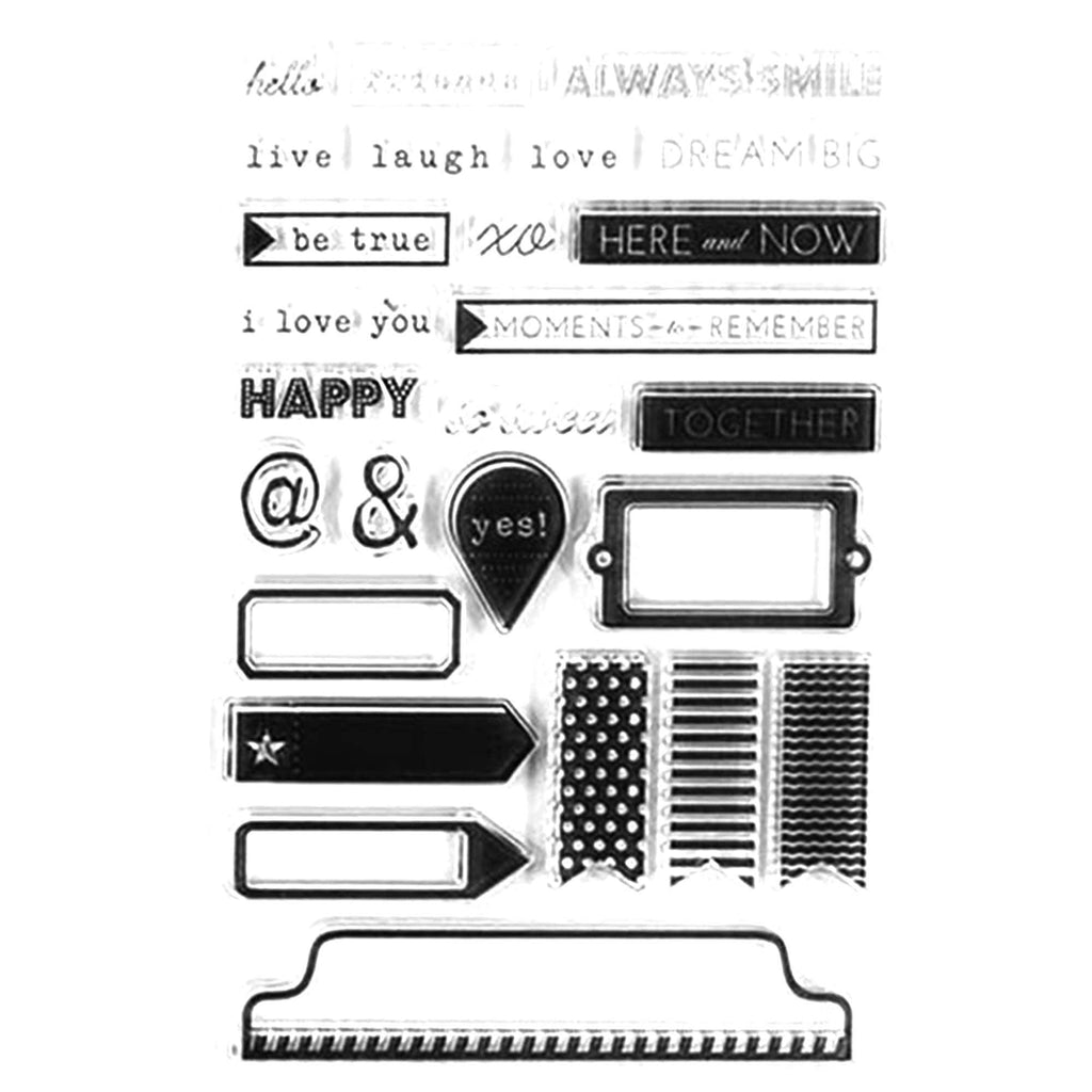 Banners Flags  Clear stamps Rubber seals for DIY scrapbooking card making paper artist stamp
