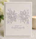 Christmas Flower Metal Cutting Die, Holiday Floral Stencil for Cards