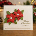 Christmas Poinsettia Metal Die Cut, DIY Scrapbooking