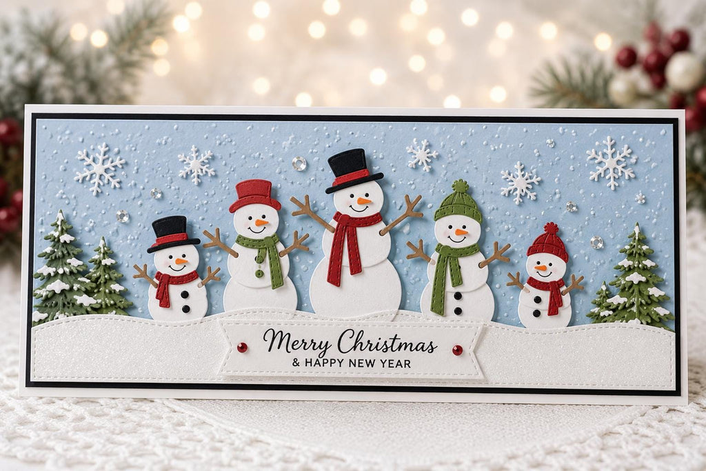 Snowman Metal Cutting Die for Christmas Cards and Scrapbooking