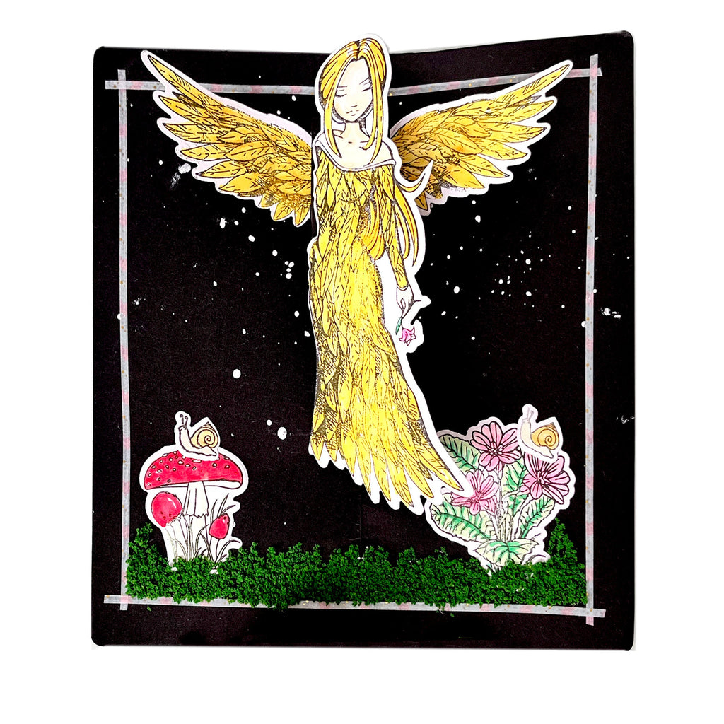 Angel Wings Clear Stamp and Die Set, DIY Card Making
