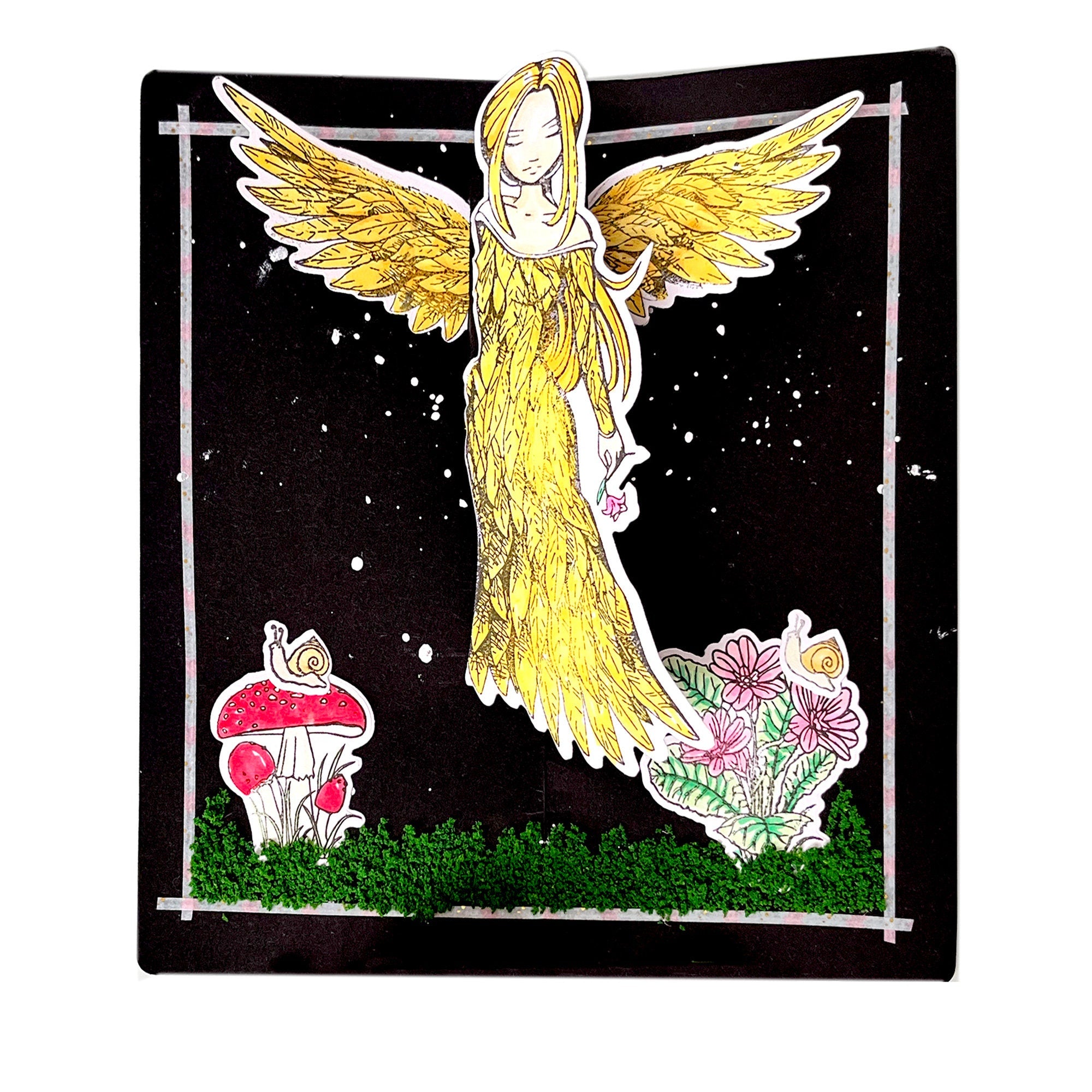 Angel Wings Clear Stamp and Die Set, DIY Card Making