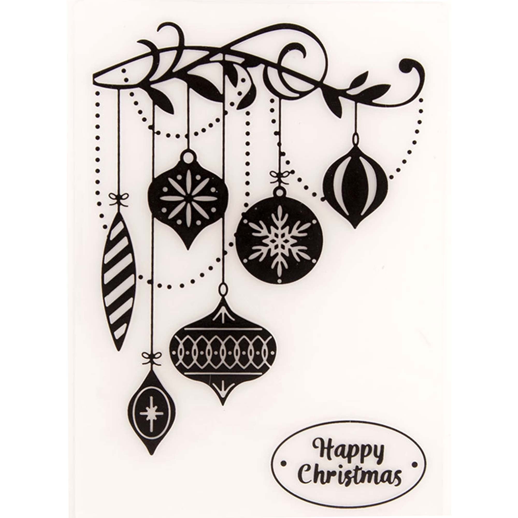 Christmas Ornament Embossing Folder, 104 x 147 mm