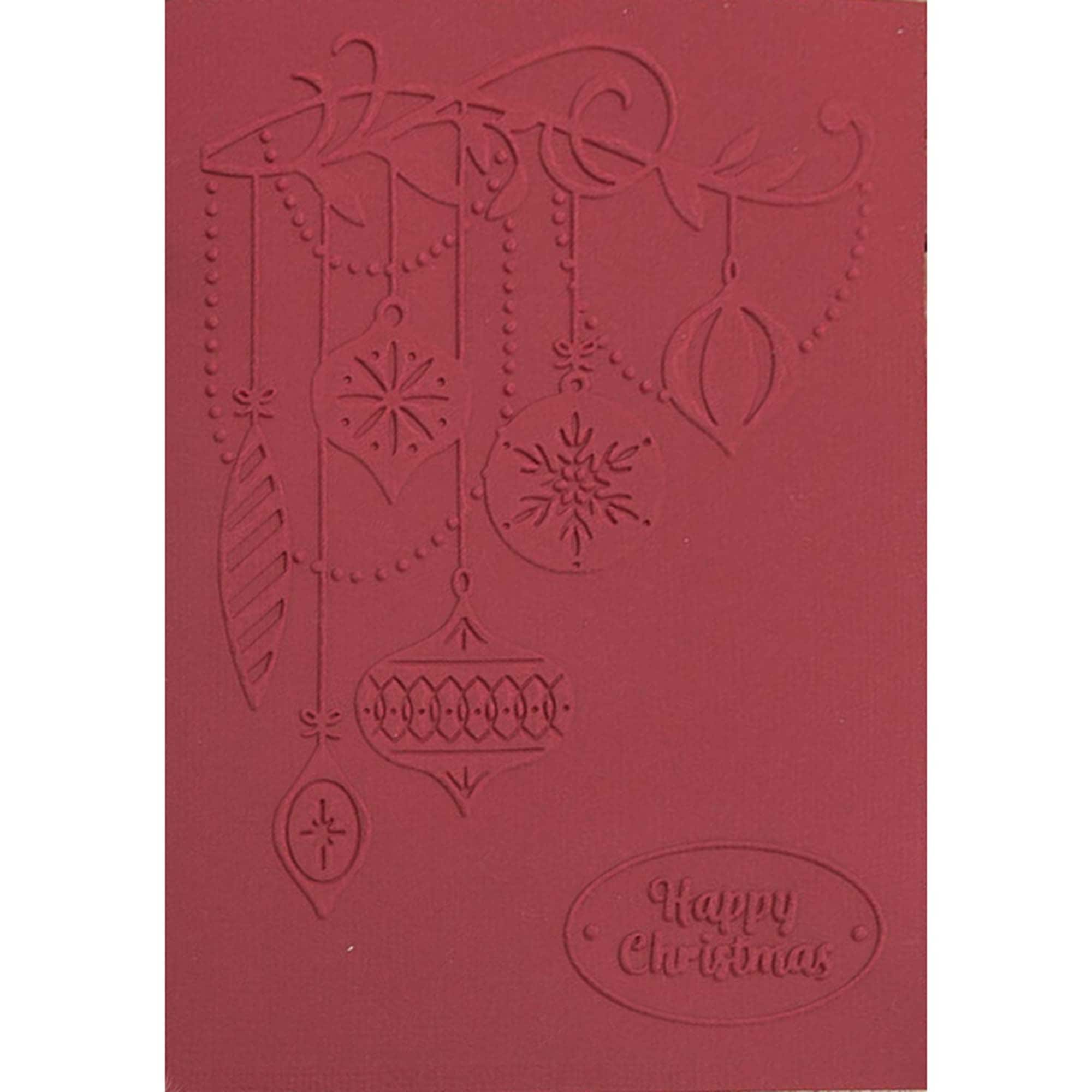 Christmas Ornament Embossing Folder, 104 x 147 mm