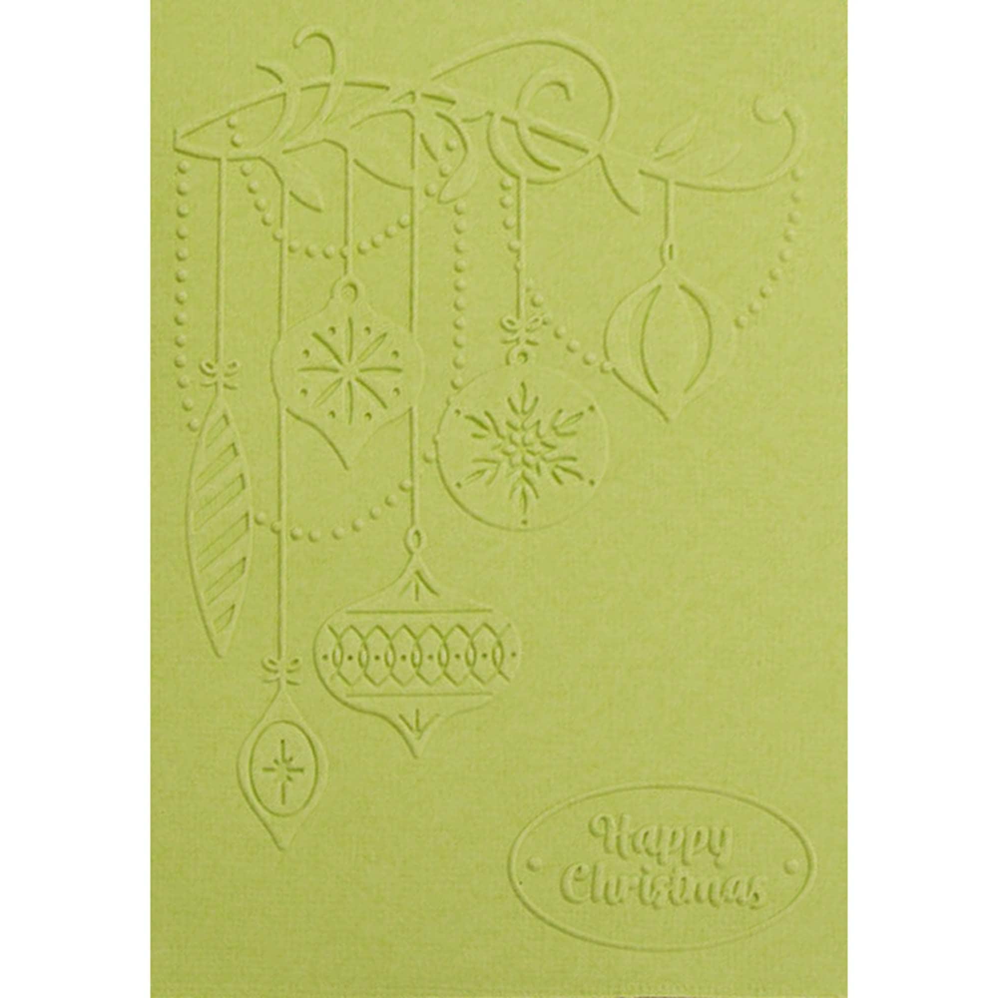 Christmas Ornament Embossing Folder, 104 x 147 mm