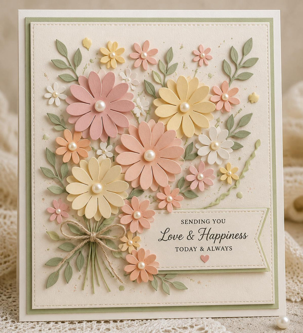 Flower Metal Cutting Dies, Scrapbooking Card Stencils
