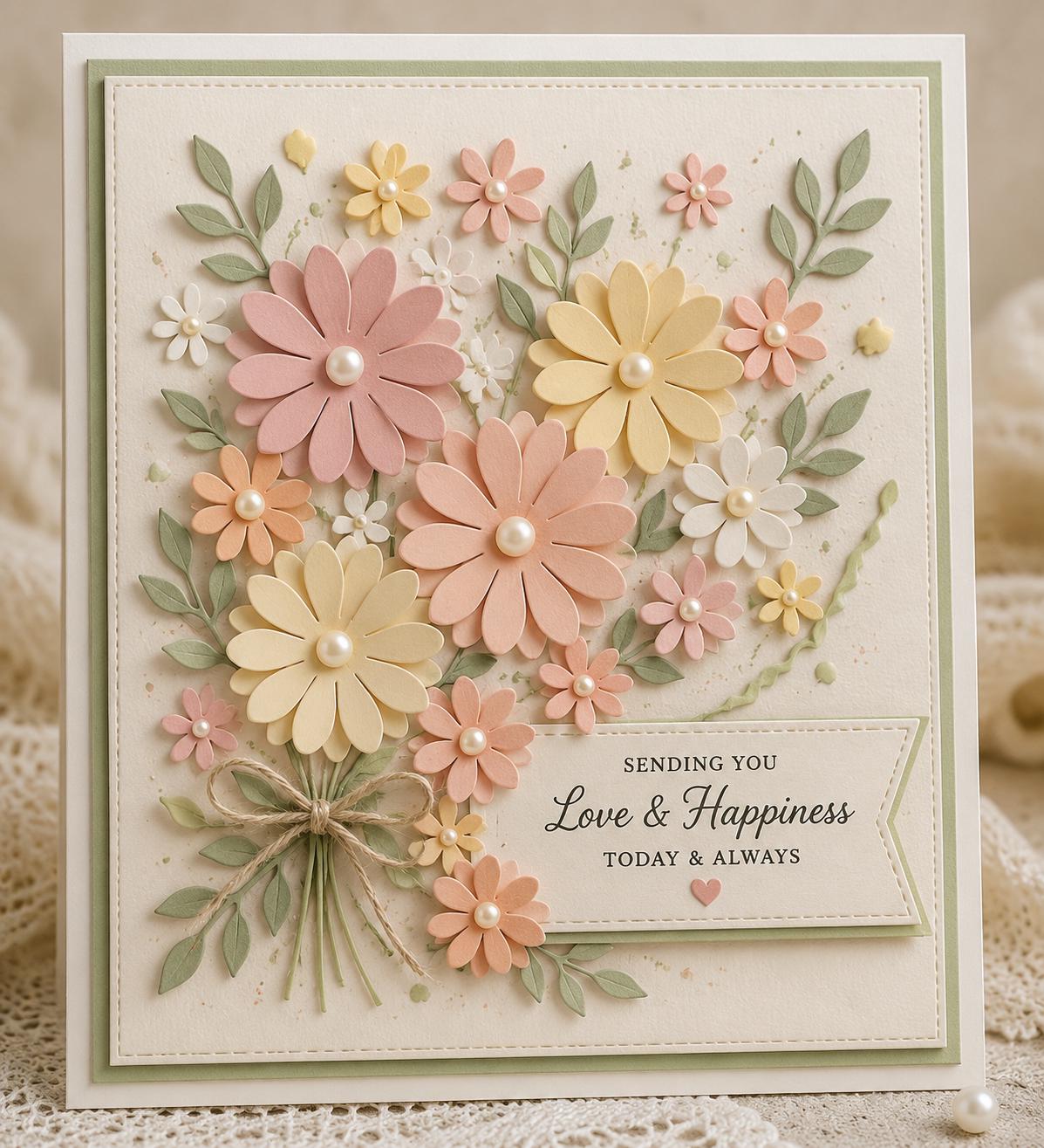 Flower Metal Cutting Dies, Scrapbooking Card Stencils