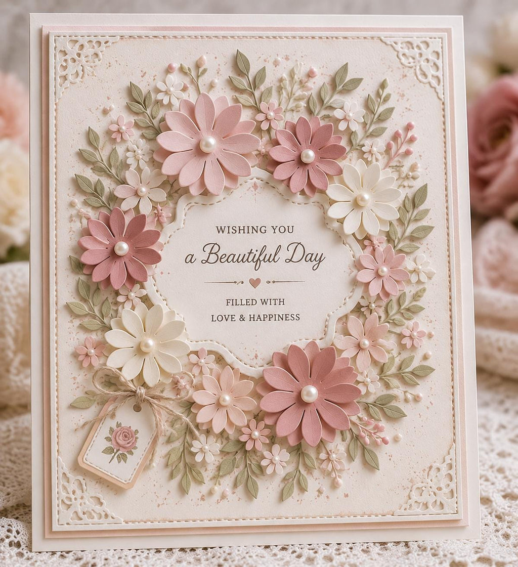 Flower Metal Cutting Dies, Scrapbooking Card Stencils