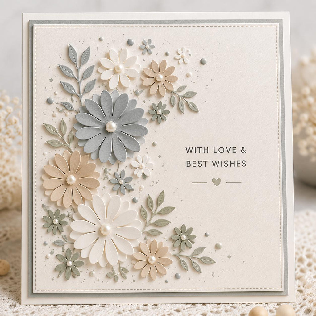 Flower Metal Cutting Dies, Scrapbooking Card Stencils
