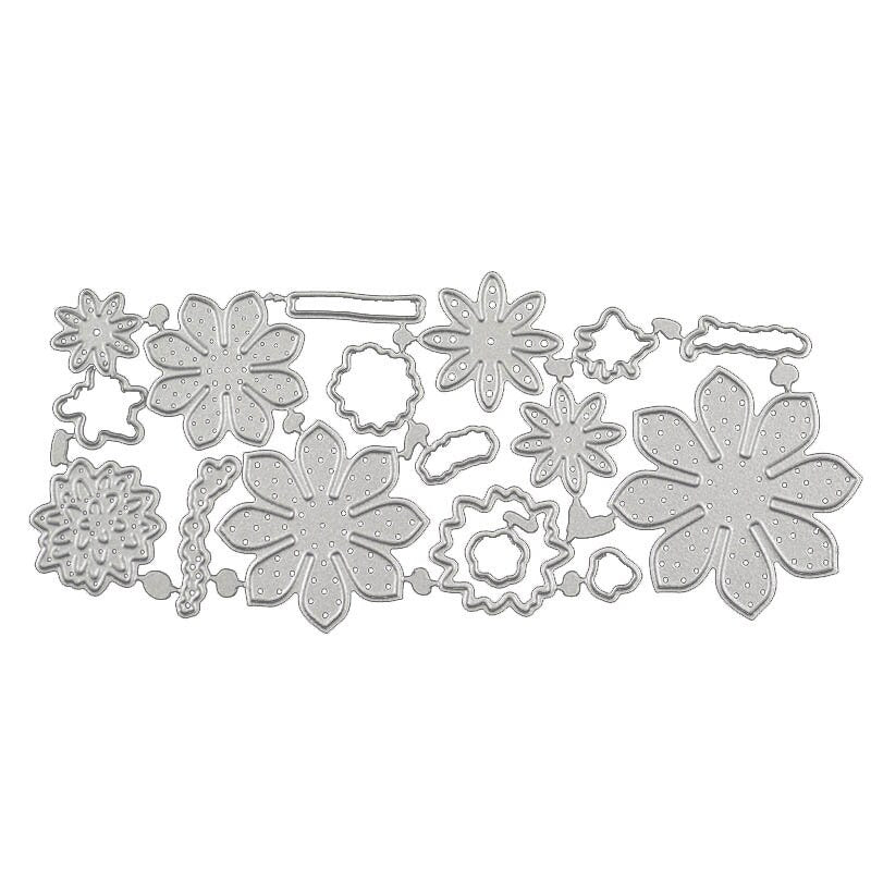 Flower Metal Cutting Dies, Scrapbooking Card Stencils