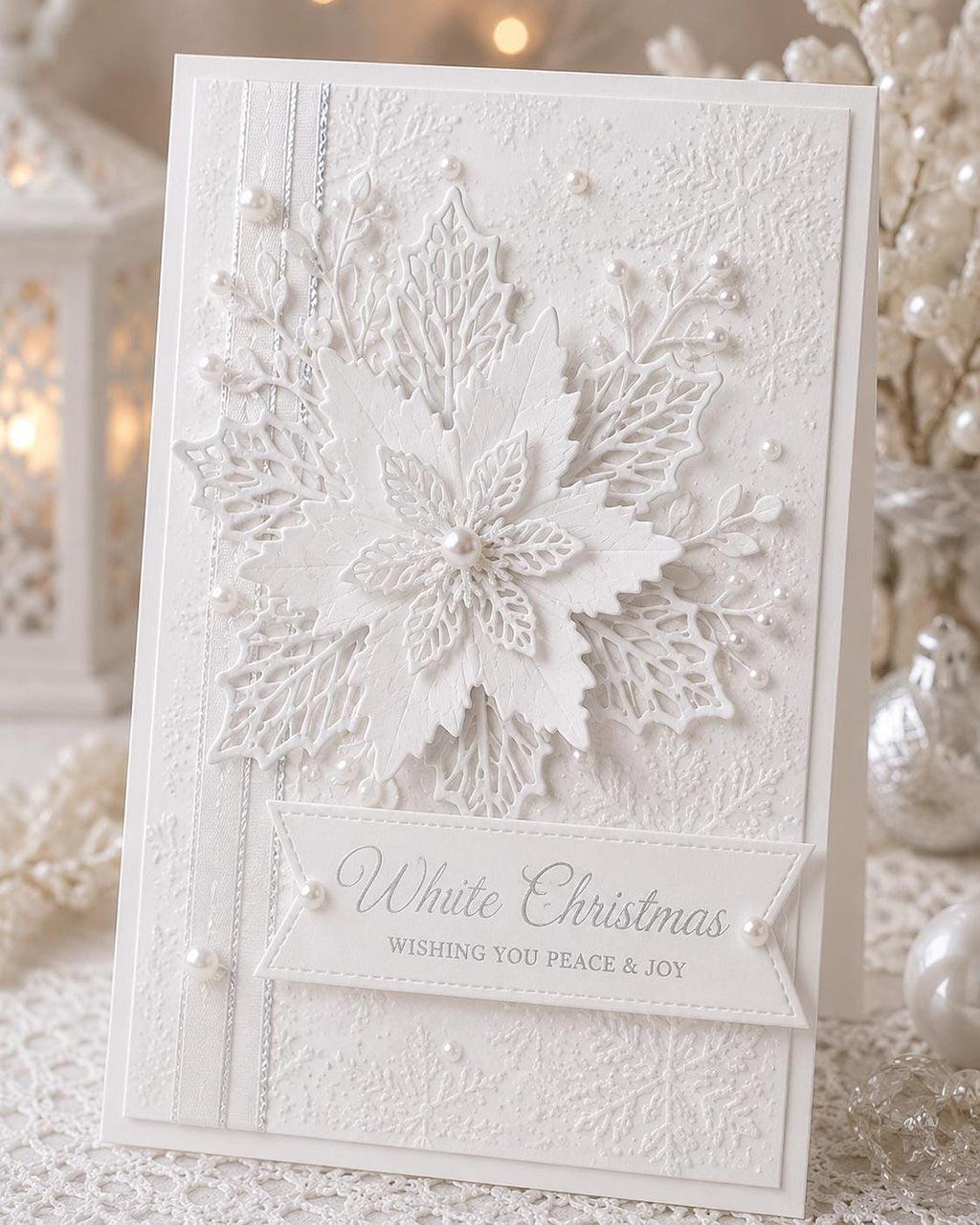 Christmas Flower Metal Cutting Die for Holiday Cards