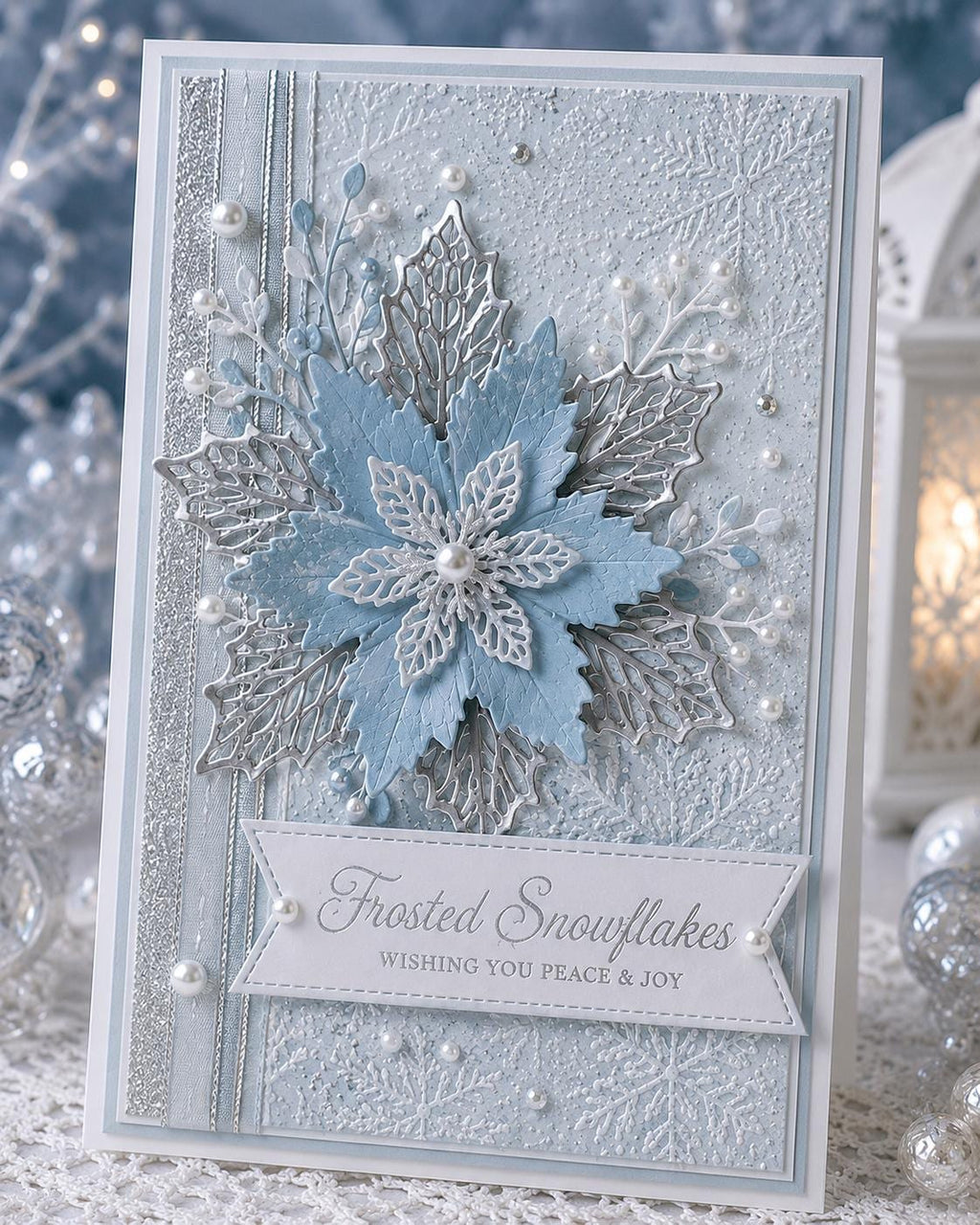 Christmas Flower Metal Cutting Die for Holiday Cards