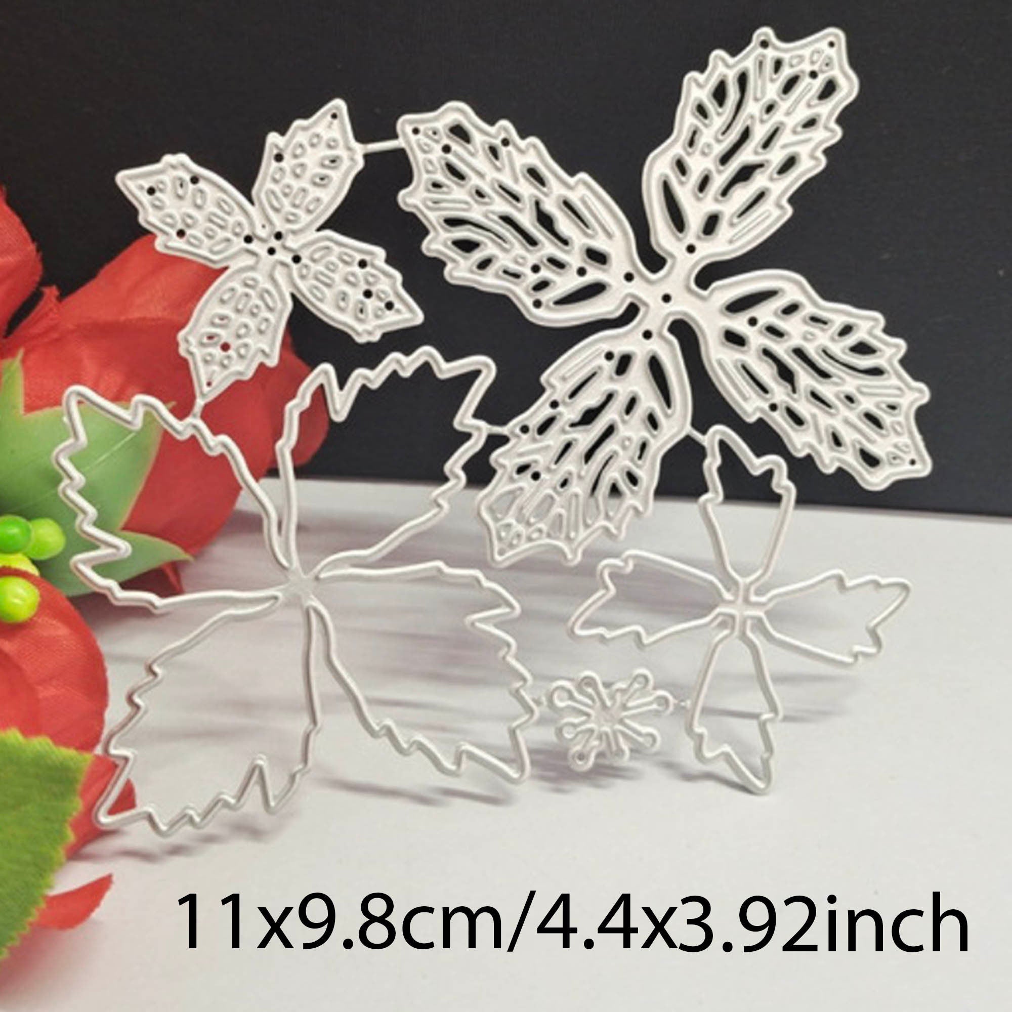 Christmas Flower Metal Cutting Die for Holiday Cards