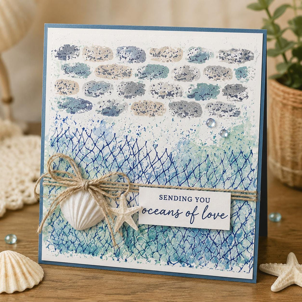 Mesh Wall Silicone Clear Stamp: DIY Scrapbooking, Card Making (11x16cm)