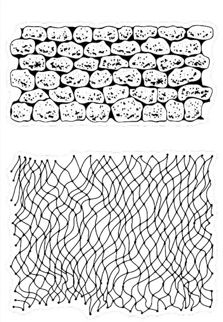 Mesh Wall Silicone Clear Stamp: DIY Scrapbooking, Card Making (11x16cm)