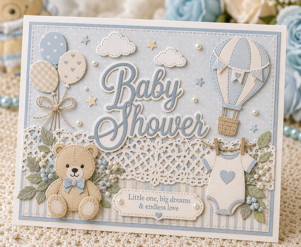 Baby Shower Metal Cutting Die for Cards and Scrapbooks