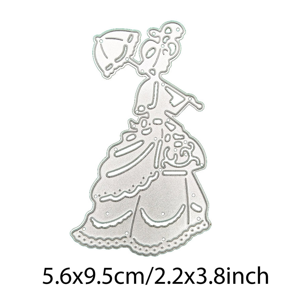 Victorian/ Southern Belle  Lady Metal Cutting Die: Carbon Steel Stencil for Scrapbooking