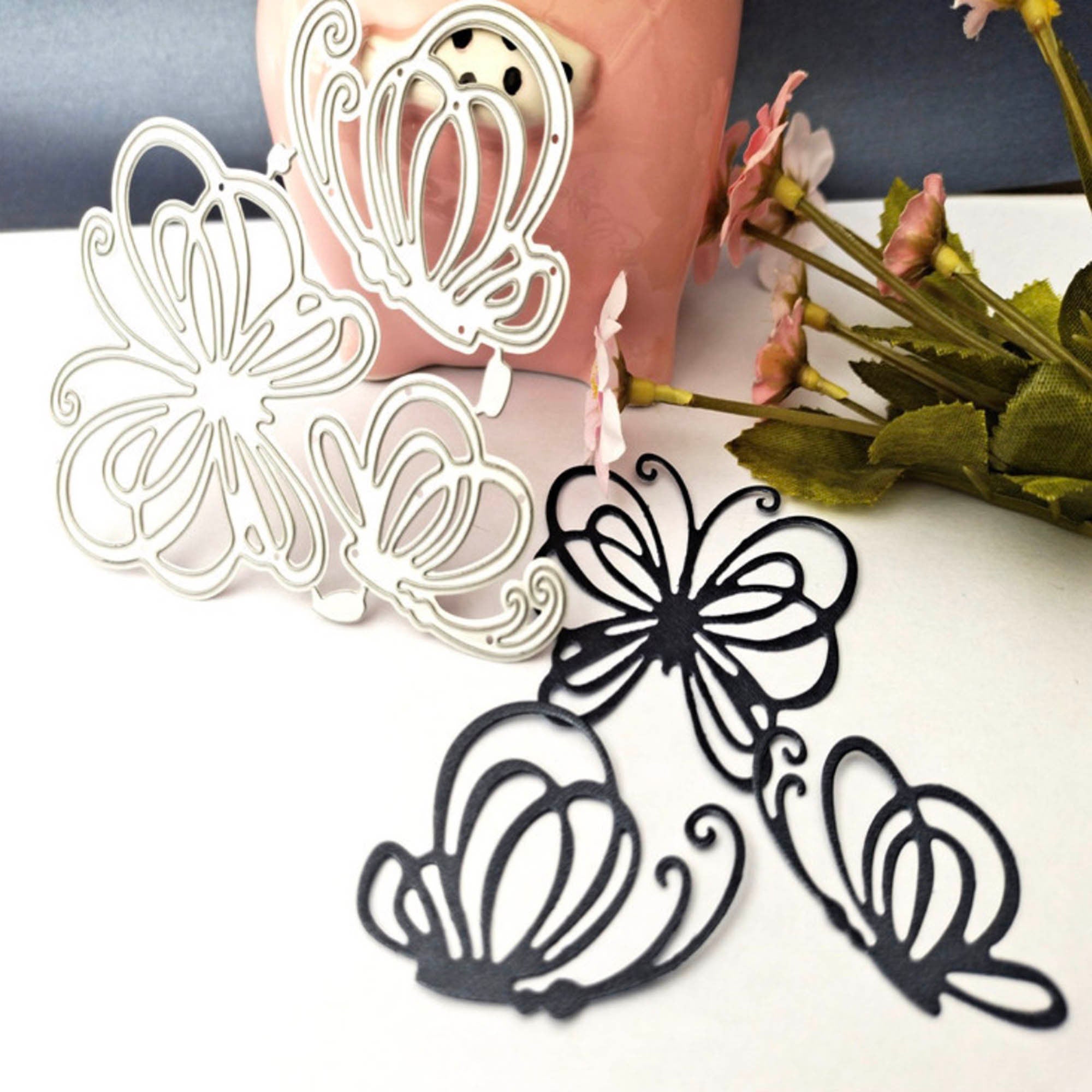 3 Butterfly Metal Cutting Dies for Cards and Scrapbooking