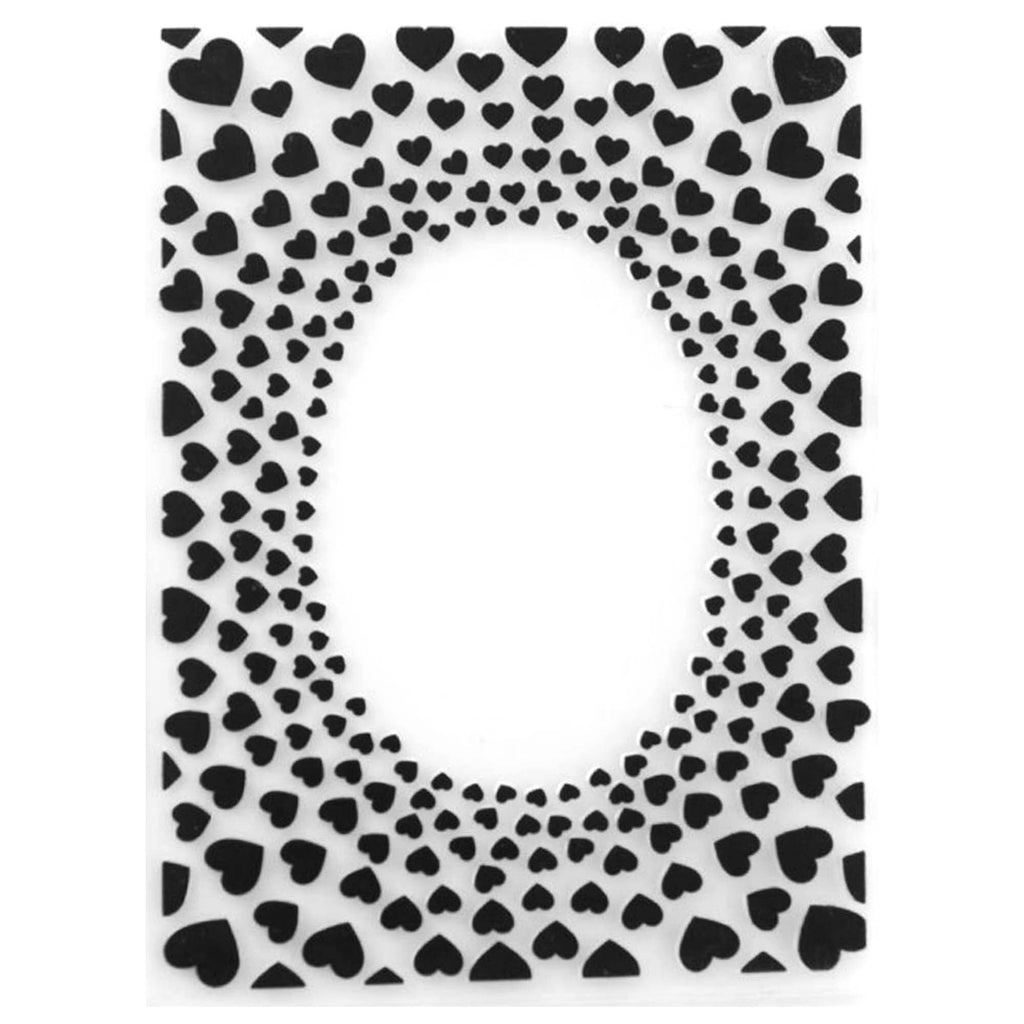 Heart Background Embossing Folder, 105 x 148 mm