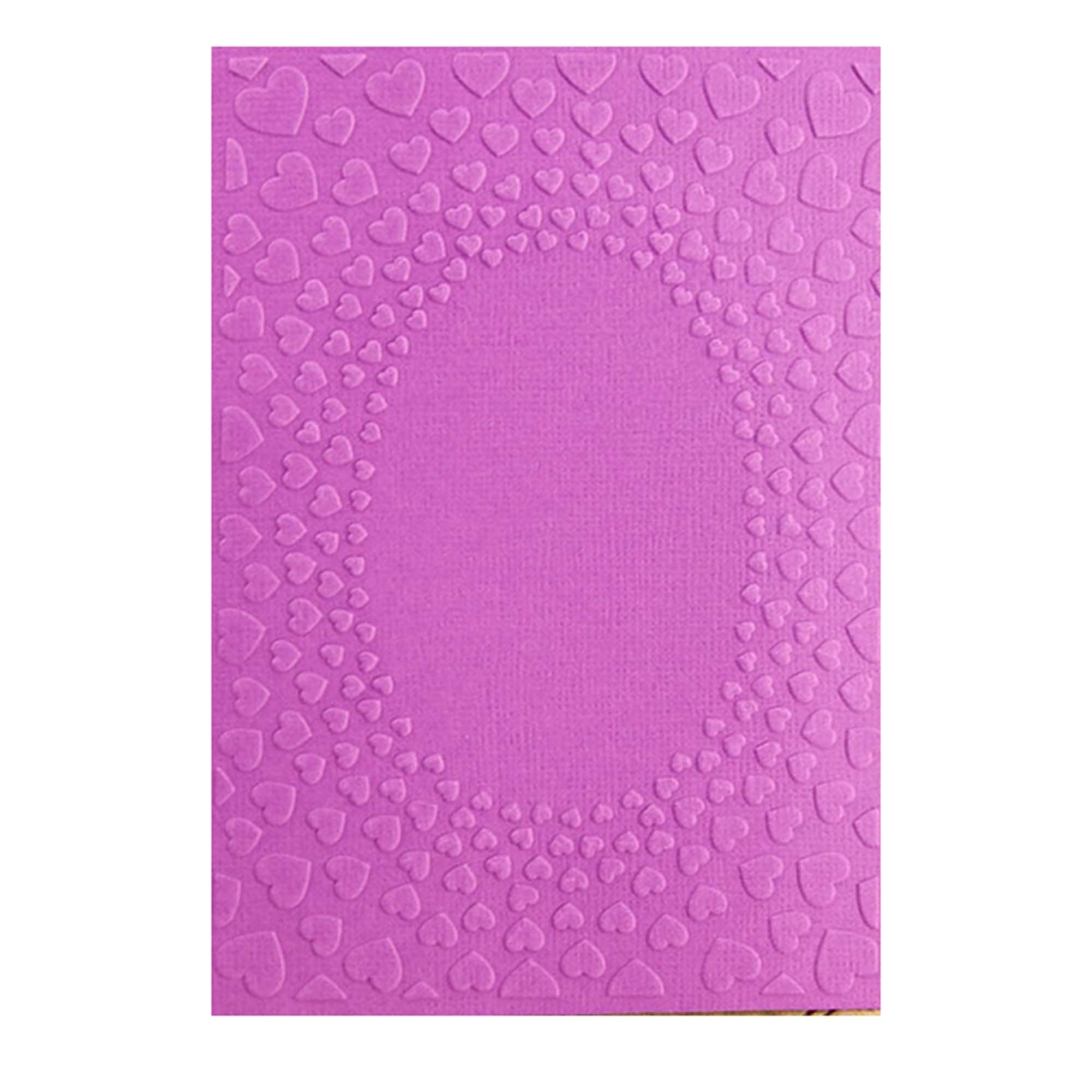 Heart Background Embossing Folder, 105 x 148 mm