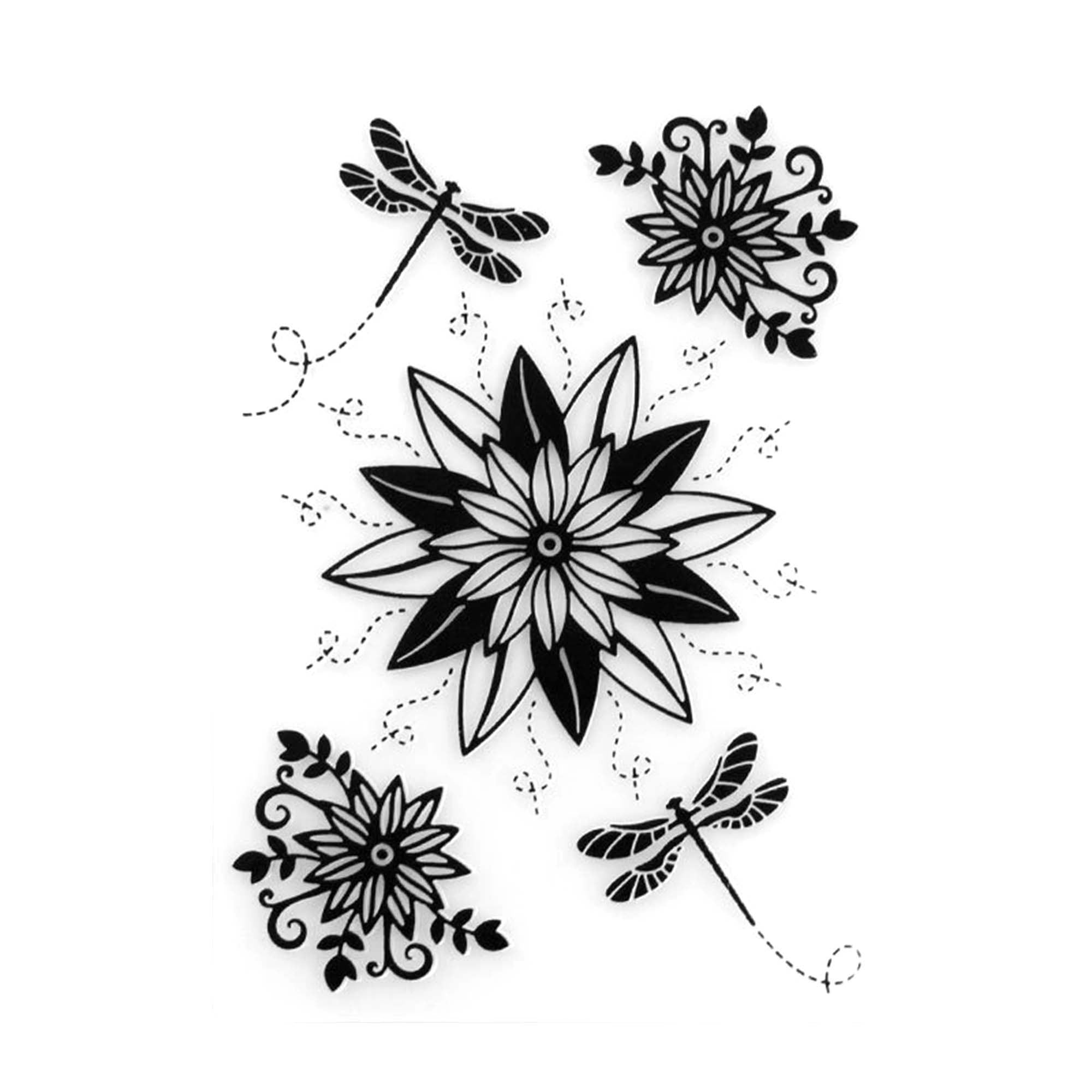 Flower Dragonfly Embossing Folder, 105x148mm Card Texture