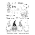 Christmas Gnome Clear Stamps, Santa Silicone Stamps for Cards