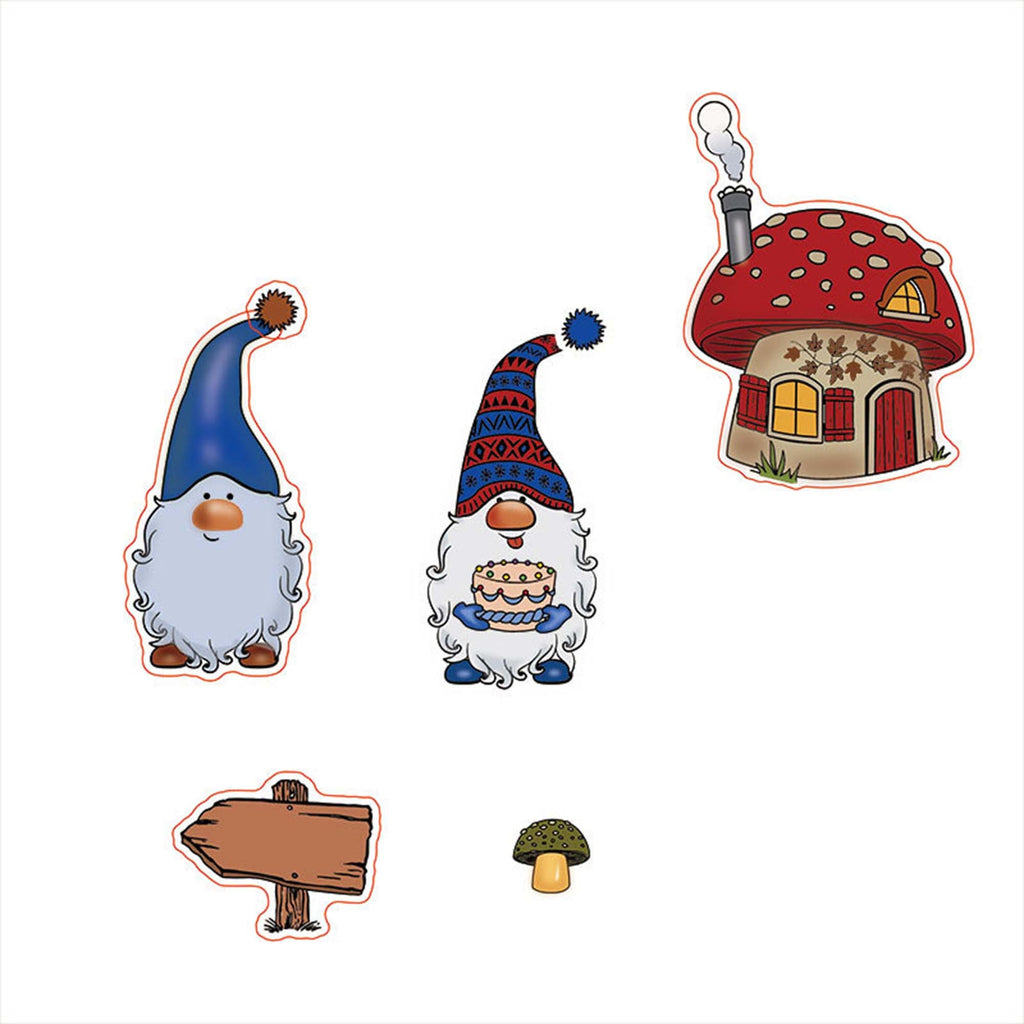 Christmas Gnome Clear Stamps, Santa Silicone Stamps for Cards