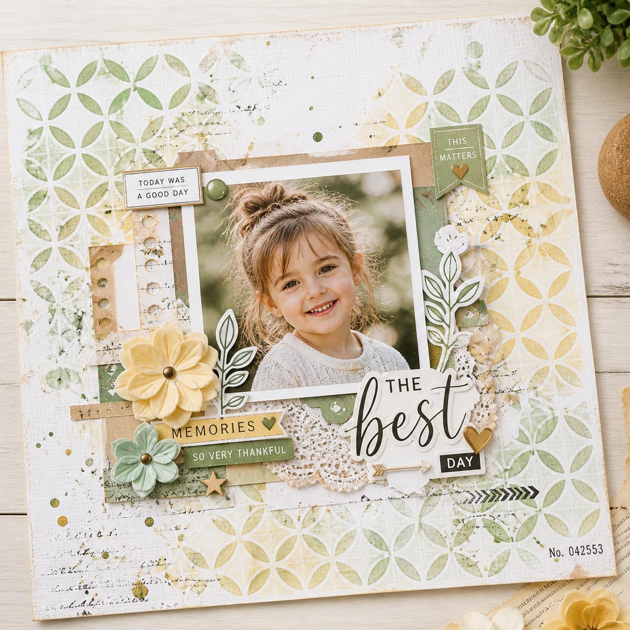 52 Sheet Stencil Set for Journals, Scrapbooks & DIY Art Projects, Reusable PET Plastic Templates