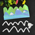 Mountain Border Metal Cutting Die, Landscape Stencil for Scrapbook Cards