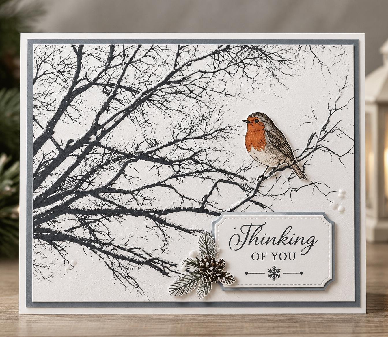 Diagonal Branch Clear Stamp | Tree Silhouette Transparent Silicone Stamp for Card Making, Scrapbooking & Journaling