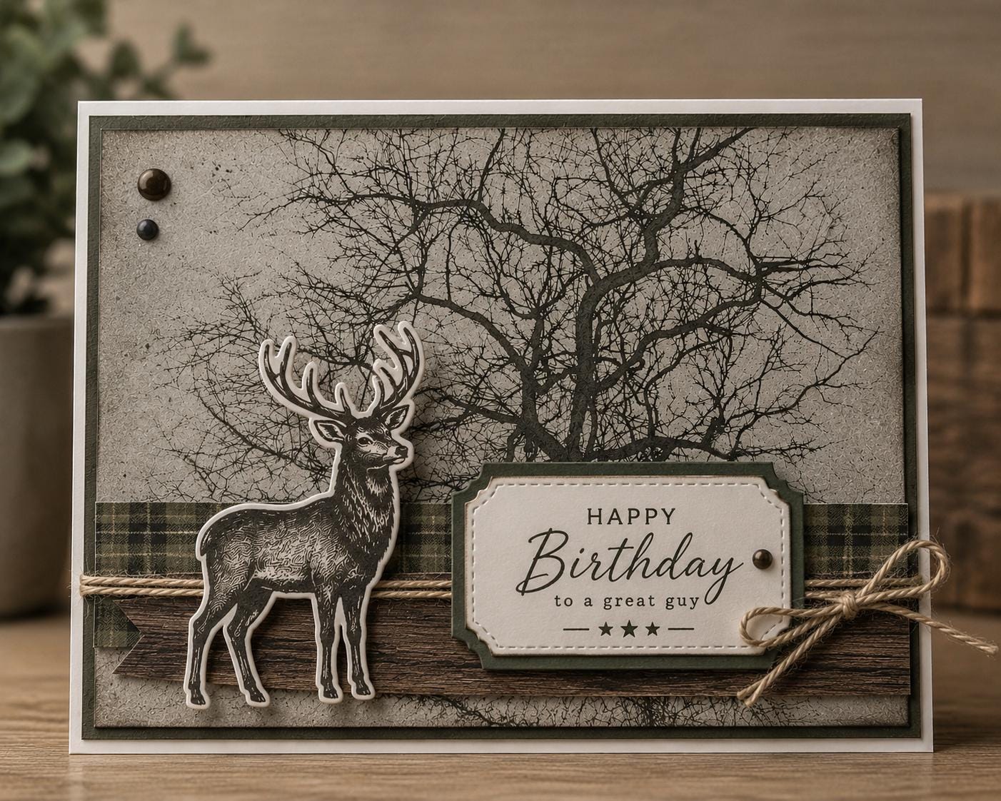 Tree Branch Clear Stamp | Silicone Stamp for Card Making & Journaling
