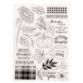 Autumn Blessings Clear Stamp, Fall Sentiment Stamp for Scrapbook Cards