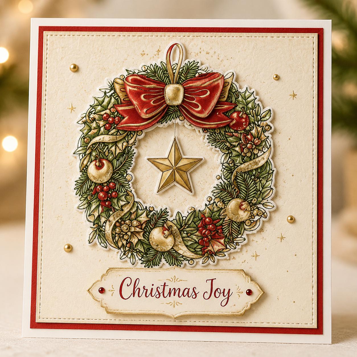 Christmas Sparkle Clear Stamp Set for Holiday Cards