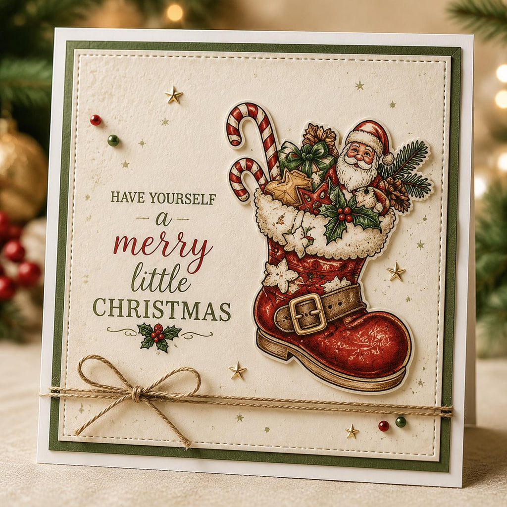 Christmas Sparkle Clear Stamp Set for Holiday Cards