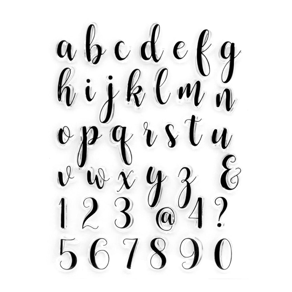 Lowercase Alphabet Clear Stamp Set, Scrapbooking, Card Making (18x14cm)