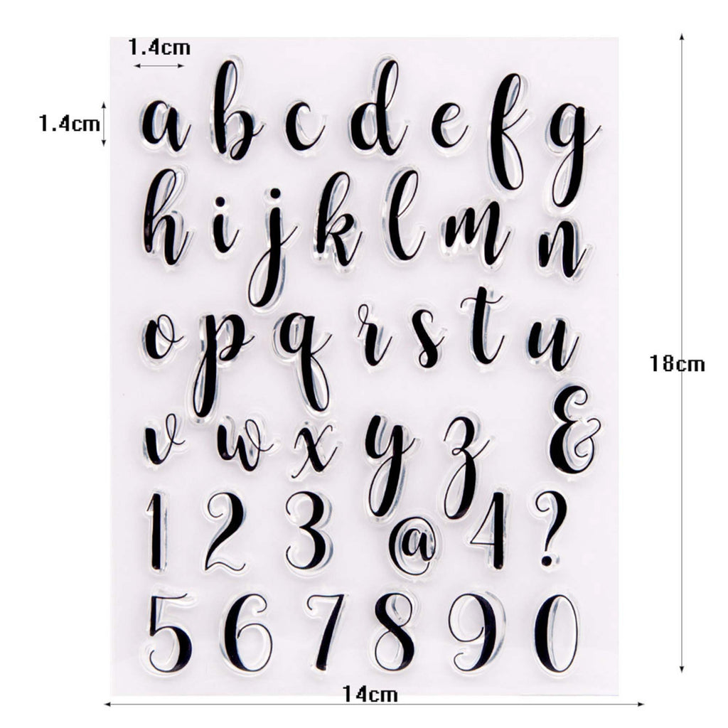Lowercase Alphabet Clear Stamp Set, Scrapbooking, Card Making (18x14cm)