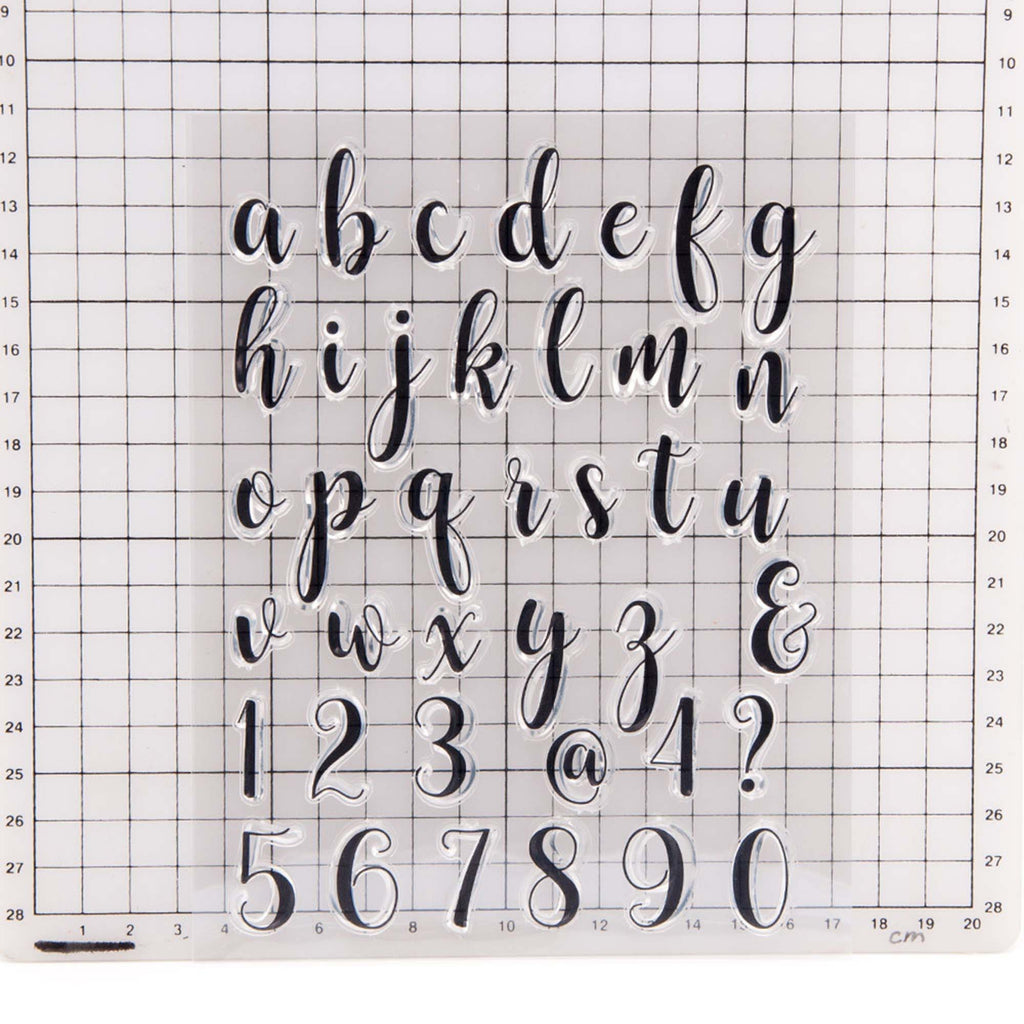 Lowercase Alphabet Clear Stamp Set, Scrapbooking, Card Making (18x14cm)