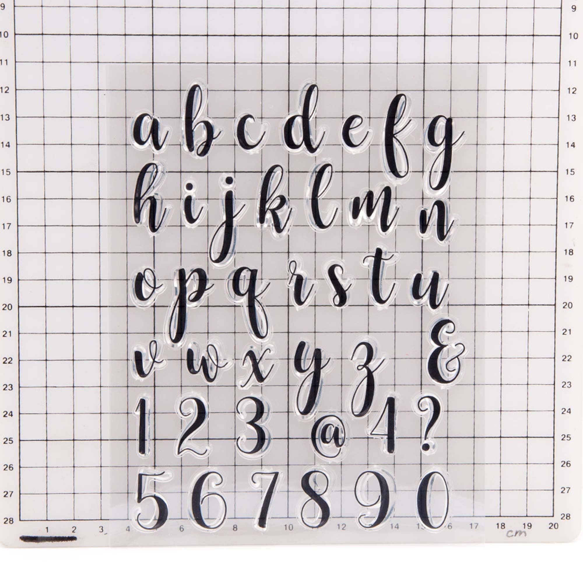 Lowercase Alphabet Clear Stamp Set, Scrapbooking, Card Making (18x14cm)