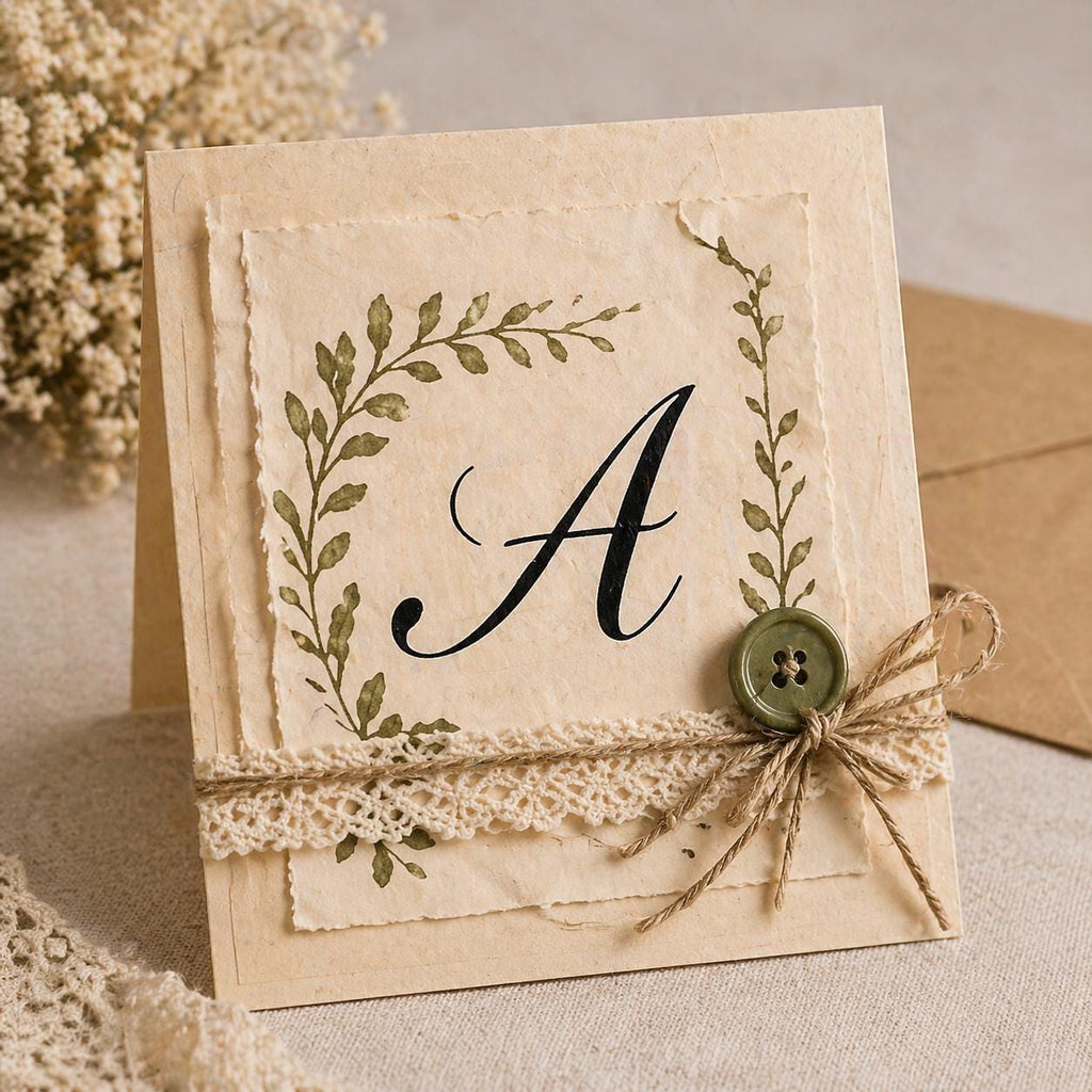 Capital Letter Silicone Stamp | Calligraphy Alphabet for Scrapbooking