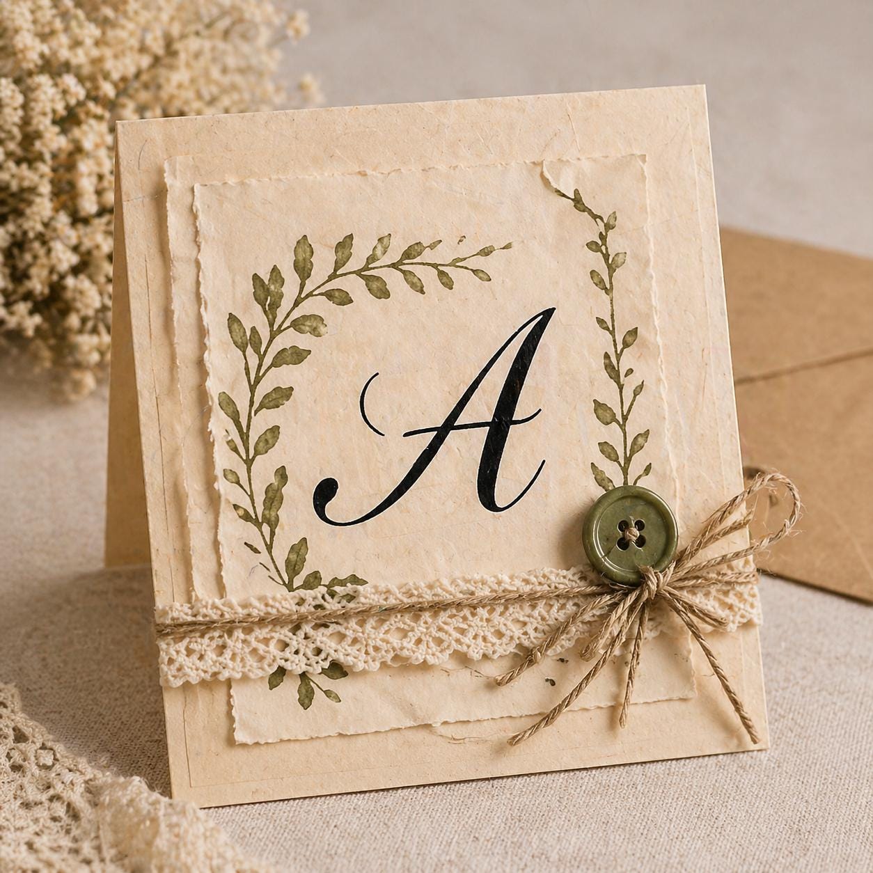 Capital Letter Silicone Stamp | Calligraphy Alphabet for Scrapbooking