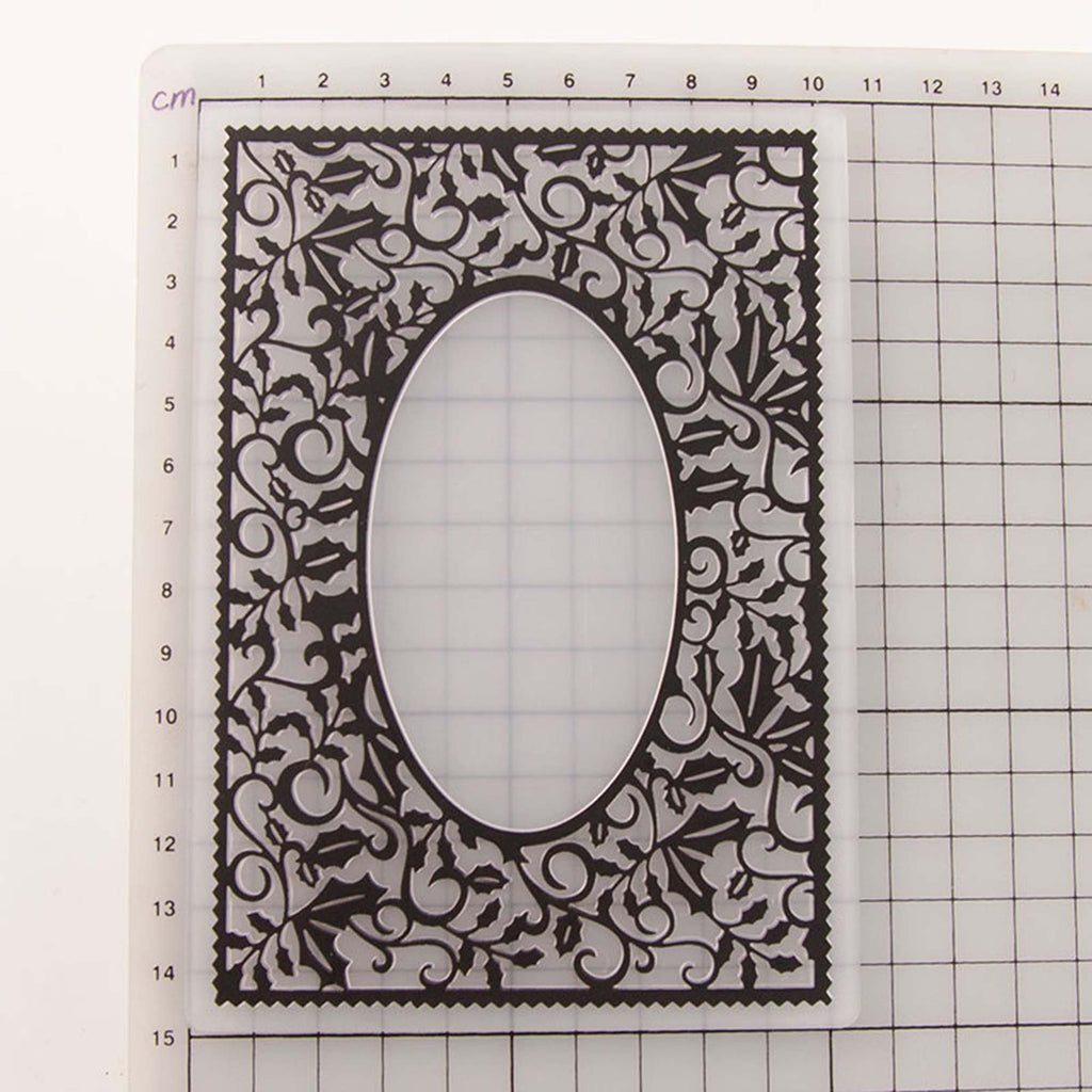 Christmas Holly Embossing Folder, 105 x 148 mm
